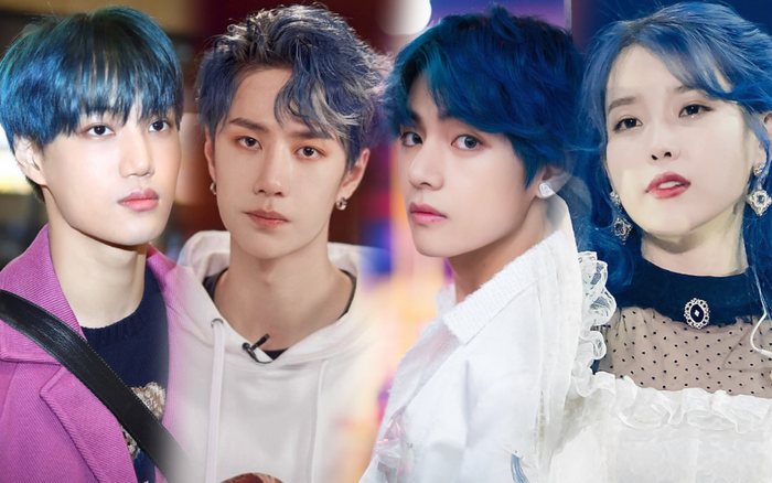 10 idol có mái tóc xanh đẹp nhất Kpop: Bị V (BTS), Vương Nhất Bác hay Kai (EXO) hớp hồn?