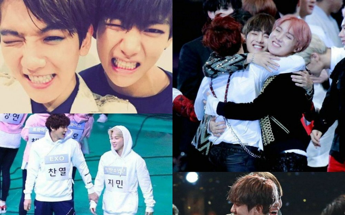 Fan 'đấu đá' nhau, EXO với BTS lại tình cảm với nhau thế này