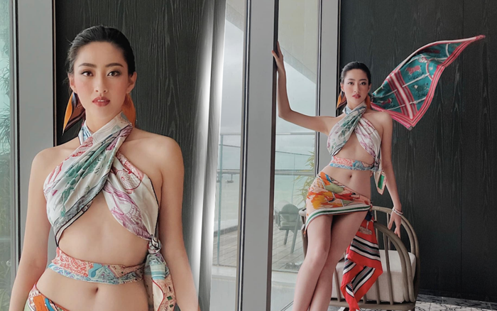 Khoe ảnh diện bikini, Lương Thùy Linh 'hớp hồn' fan bởi đôi chân 'cực phẩm', thắt eo con kiến