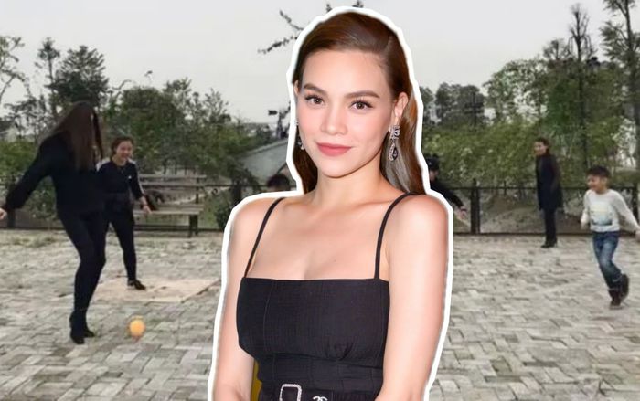 Hà Hồ trổ tài đá bóng cùng Subeo: Mẹ bỉm 'chịu chơi' nhất là đây chứ đâu!