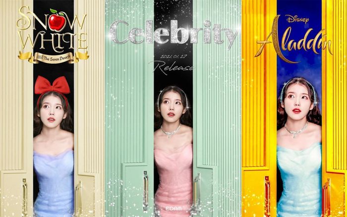 Chỉ với một tấm poster, fan trổ tài 'hóa phép' IU thành 7749 công chúa Disney đẹp 'hớp hồn'