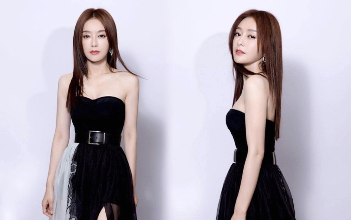 Tần Lam diện váy cúp ngực, xẻ chân trên thảm đỏ bất chấp thời tiết lạnh