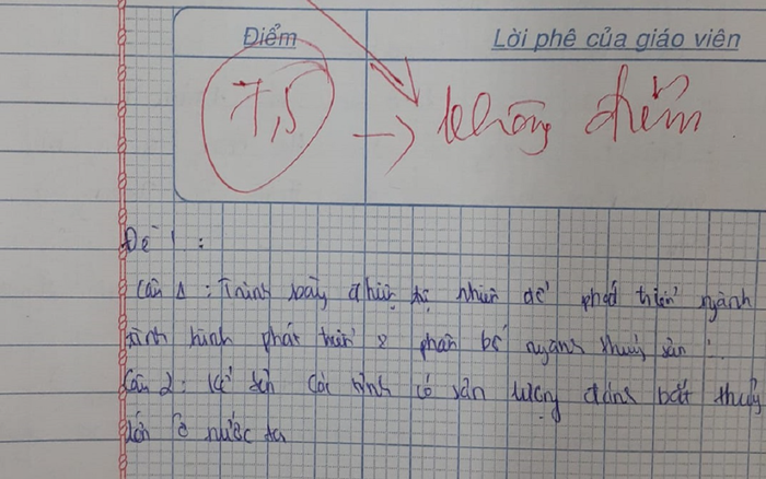 Đạt 7.5 điểm kiểm tra Địa lý, nam sinh khóc ròng khi giáo viên thẳng tay trừ sạch vì lí do ngớ ngẩn này