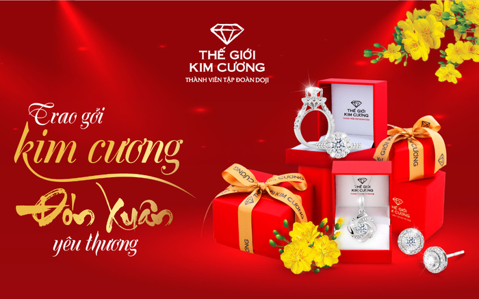 Thế Giới Kim Cương ưu đãi 15% trang sức nhân dịp năm mới