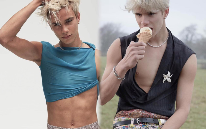 Con trai David Beckham lên ảnh bìa tạp chí đốn tim các fans nữ