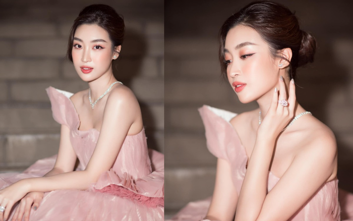 Hoa hậu Đỗ Mỹ Linh gây thương nhớ khôn nguôi với bộ váy hồng xếp tầng tinh tế
