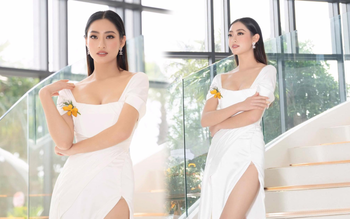 Lương Thuỳ Linh o ép vòng 1, khoe chân dài cực phẩm tại sự kiện