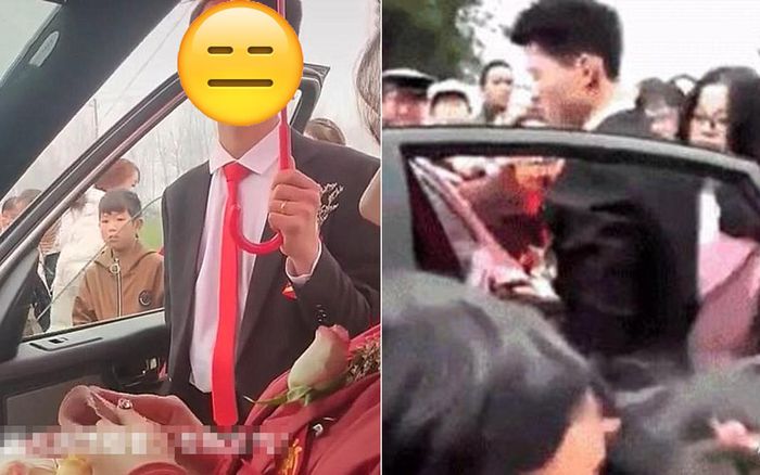 Cô dâu ngồi lì trong xe cưới đếm tiền không chịu xuống, thái độ của chú rể gây sốt MXH