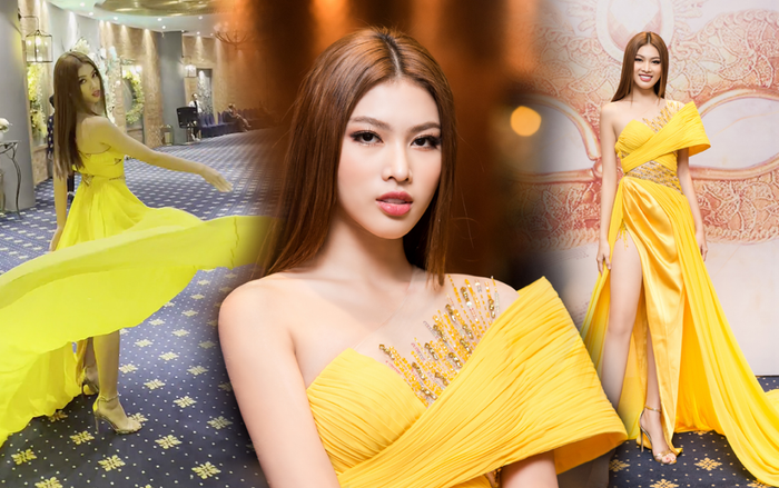 Miss Grand Vietnam 2021 Ngọc Thảo đẹp kiều diễm, catwalk với thần thái 'sắc lẹm'