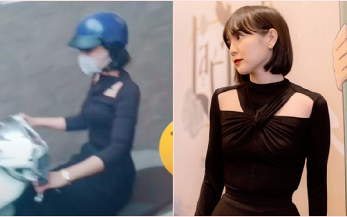 Thấy cô gái hao hao 'trà xanh' Hải Tú chạy xe ngoài đường, dân mạng đòi tạt mắm tôm