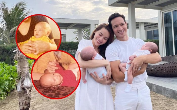 Hà Hồ khoe ảnh lúc nhỏ của Kim Lý, dân mạng 'phát choáng' vì Leon giống ba như 'đúc khuôn'