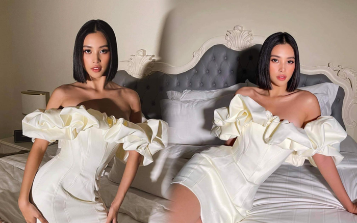 Say lòng ngắm Hoa hậu Tiểu Vy diện váy trắng xinh như đóa hoa cẩm tú