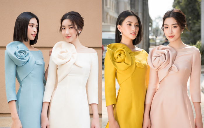 Đỗ Mỹ Linh - Tiểu Vy dịu dàng sắc xuân với áo dài cách tân thanh lịch