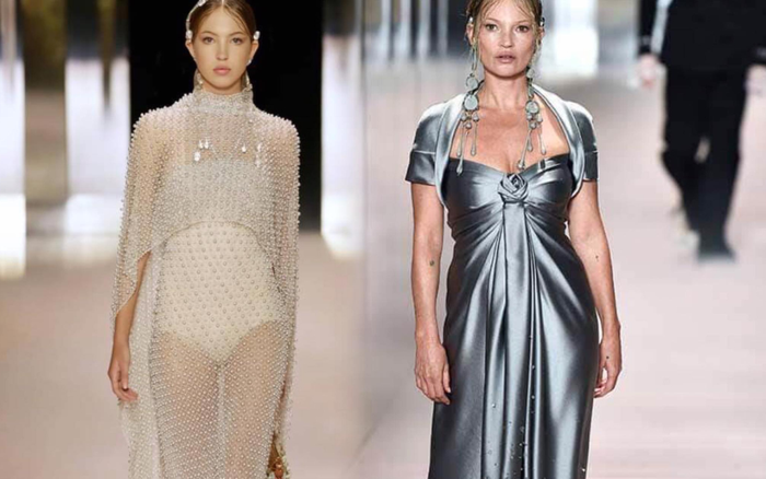 Con gái rượu của siêu mẫu huyền thoại Kate Moss lần đầu xuất hiện trên sàn runway cùng mẹ