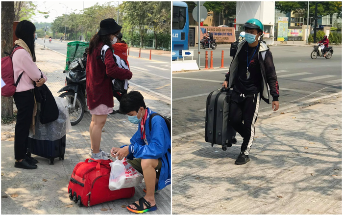 Sinh viên TP HCM 'tay xách nách mang', đội nắng về quê đón Tết cùng gia đình