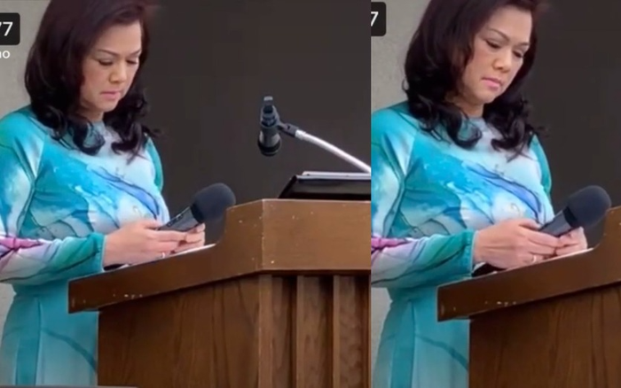 Hình ảnh mới nhất của vợ nghệ sĩ Chí Tài khi hát thánh ca tại nhà thờ khiến khán giả không khỏi xót xa