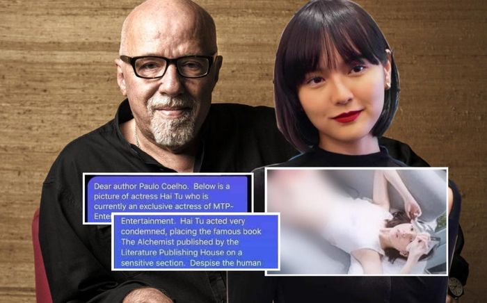 Anti-fan soạn văn bản tiếng Anh gửi đến tác giả quyển sách Hải Tú dùng để che chắn 'vùng kín'