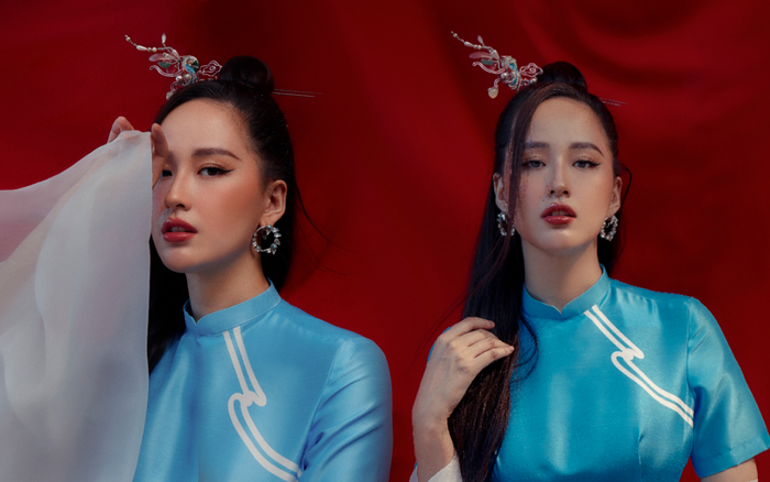 Hơn 10 năm mới mặc áo dài, Mai Phương Thúy xinh đẹp đến fan ruột cũng sững sờ