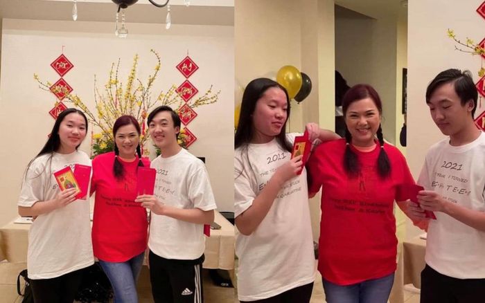 Sau gần 3 tháng NS Chí Tài mất, ca sĩ Phương Loan hiếm hoi nở nụ cười khi chụp ảnh với người thân