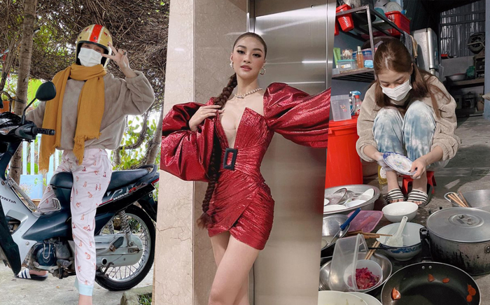 Loạt ảnh đối lập trên thành phố và về quê ăn Tết của á hậu Kiều Loan khiến fan thích thú