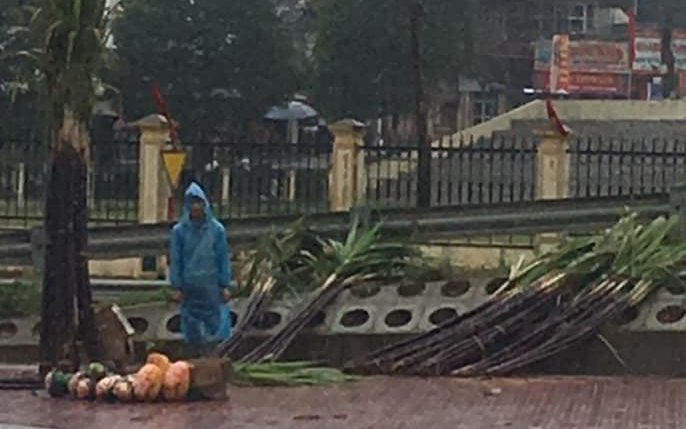 Xót xa cảnh nam sinh lớp 10 đi bán mía Tết phụ gia đình, đứng lặng nhìn trời mưa tầm tã