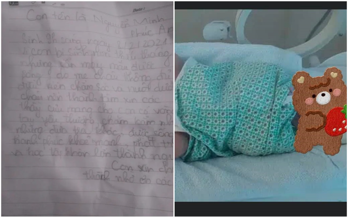 Bé trai sơ sinh bị bỏ rơi kèm lá thư tay: Mẹ cháu không đủ điều kiện nên thành tâm xin các thầy cưu mang