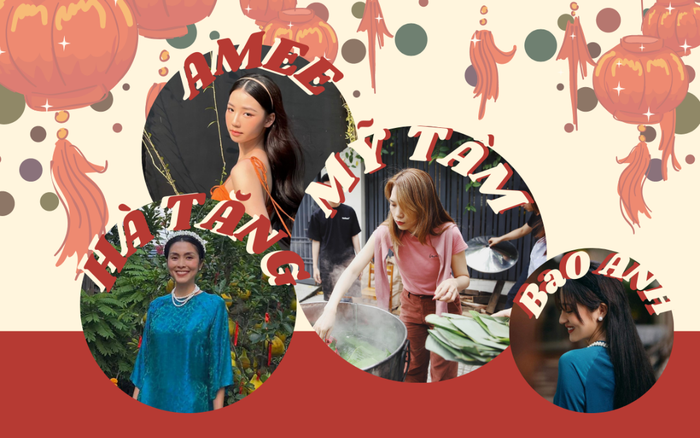 Loạt sao tạm biệt năm cũ: Bảo Anh - Hà Tăng diện áo dài, Amee khoe sắc tuổi teen