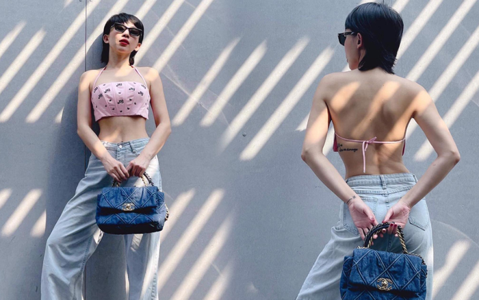 Tóc Tiên lên đồ hở táo bạo khoe lưng trần trong ngày lễ tình nhân