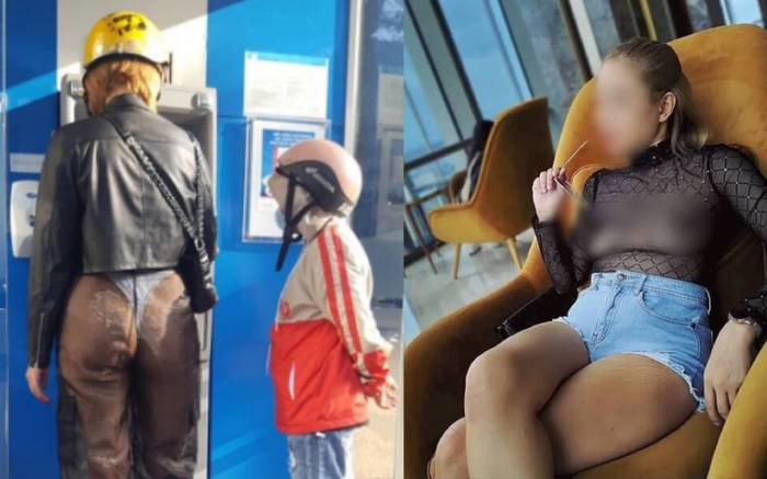 Diện quần xuyên thấu lộ nguyên vòng 3 trước mặt bé trai, cô gái khiến dân mạng phẫn nộ