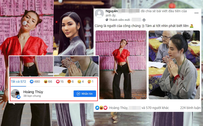 Hoàng Thùy thả like bài đăng anti-fan 'cà khịa' Minh Tú giữa ồn ào mặc hở gây tranh cãi