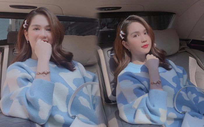 Ngọc Trinh xuống phố cuối tuần với áo sweater điệu đà, fan tấm tắc không cần hở vẫn đẹp mĩ mãn
