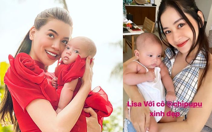 Được Chi Pu bế, con gái Hồ Ngọc Hà biểu cảm 'hơi quạu' nhưng khiến dân mạng thích thú