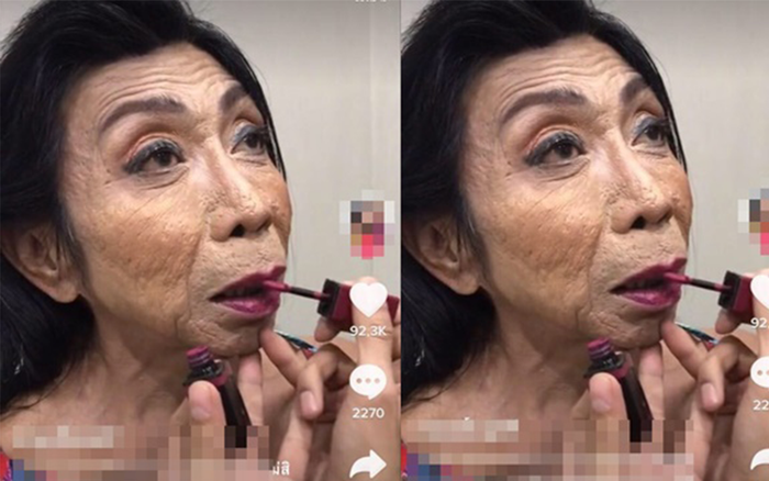 Lộ clip trang điểm làm đẹp, 'hiện tượng chuyển giới' Sitang Buathong khiến dân mạng hoảng sợ vì điều này