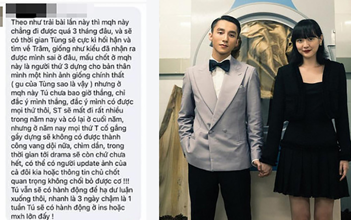 'Lời tiên tri' đúng đến 80% hiện tại về drama Sơn Tùng - Thiều Bảo Trâm - Hải Tú