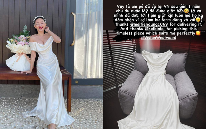 Váy cưới Tóc Tiên đúng hàng khó chiều, cả Việt Nam không tiệm nào dám nhận giặt hấp