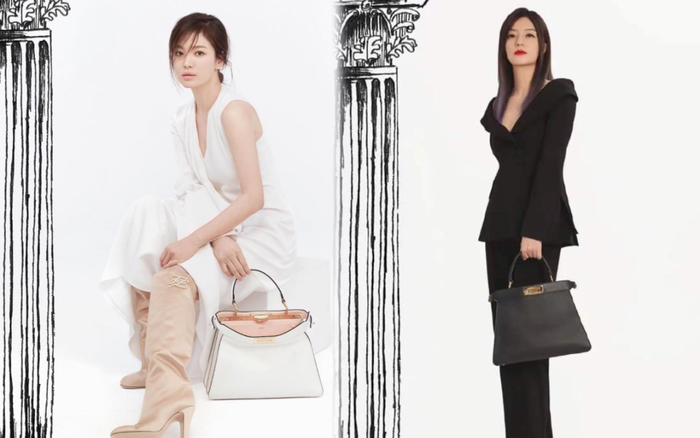 So sánh thần thái của hai đại sứ Fendi Triệu Vy & Song Hye Kyo khi xem show FENDI trực tuyến