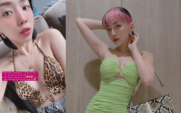 Tóc Tiên khoe dây chuyền độc nhưng fan chỉ 'để mắt' tới eo thon và vòng 1 quá gợi cảm