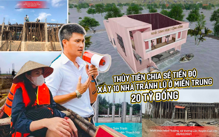 Thủy Tiên chia sẻ tiến độ xây 10 nhà tránh lũ ở miền Trung 20 tỷ đồng, bà con Hà Tĩnh đổ xô cảm tạ ơn đức