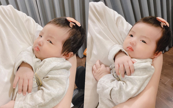 Con gái Đông Nhi phụng phịu đáng yêu: 'Tại sao ba lại đi họp về trễ 5 phút'