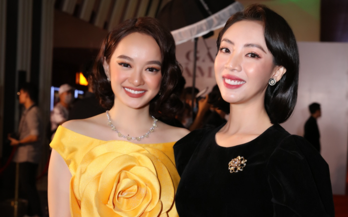 Thu Trang diện đầm nhung quý phái, đọ sắc mỹ miều cùng Kaity Nguyễn