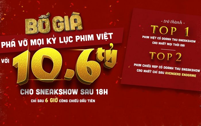 Chỉ chiếu 6 tiếng, Trấn Thành gom gần 11 tỷ đồng cho phim 'Bố già', kèo này ai làm lại?