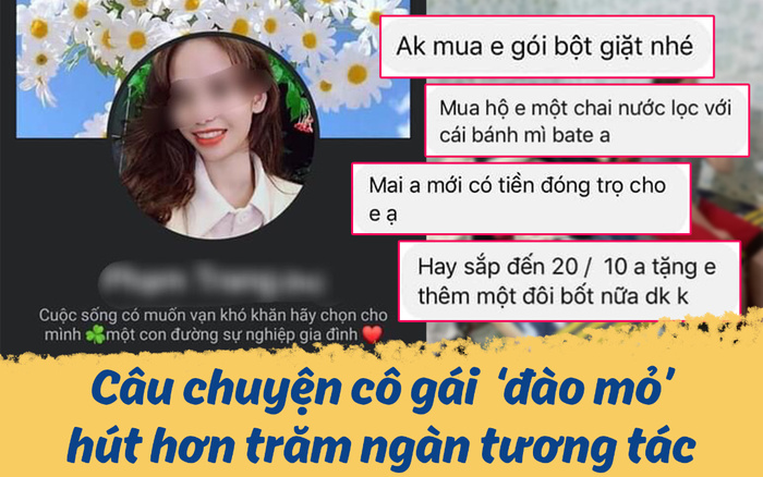 Thánh 'đào mỏ' trơ trẽn xin người yêu từ tiền nhà, quần áo cho đến cả bột giặt cũng bắt người yêu đi mua