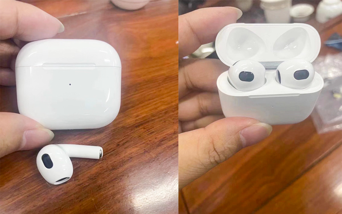 AirPods 3 lộ hình ảnh thực tế đầu tiên với thiết kế hoàn toàn mới