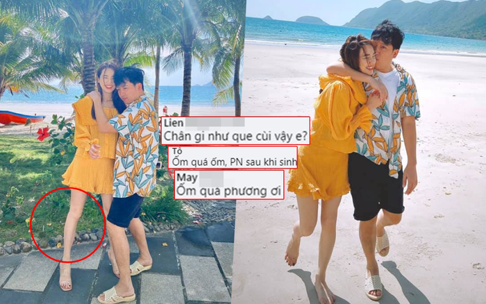 Trốn con đi biển, Nhã Phương bị chê 'chân như que củi', Trường Giang vẫn đôi dép huyền thoại