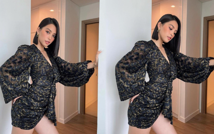 Hoa hậu Tiểu Vy diện váy ngắn cũn nhưng cách pose dáng tinh tế mới là đáng khen