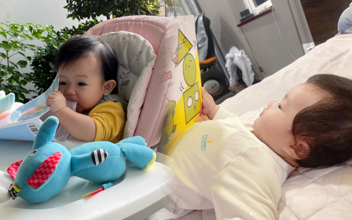 Nhóc tì sao Việt mới tí tuổi đầu đã 'chăm học', con gái Đàm Thu Trang siêu 'bá đạo'