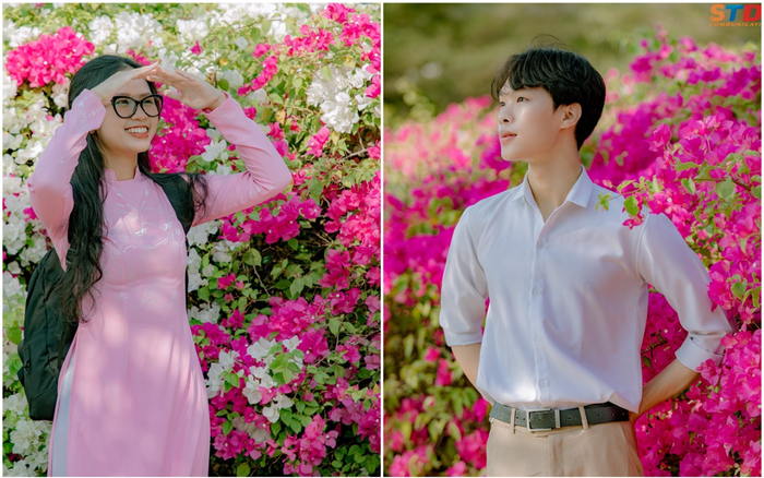 Mê mẩn trước mùa hoa giấy đẹp tuyệt phẩm tại Đại học Tôn Đức Thắng