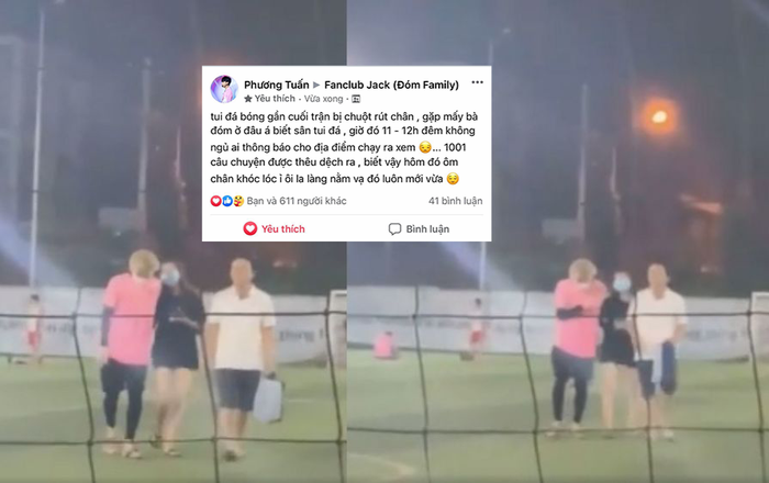 Jack nhắc fan 'đừng thêu dệt lung tung' trước nghi án bị gái lạ sờ mó trên sân cỏ