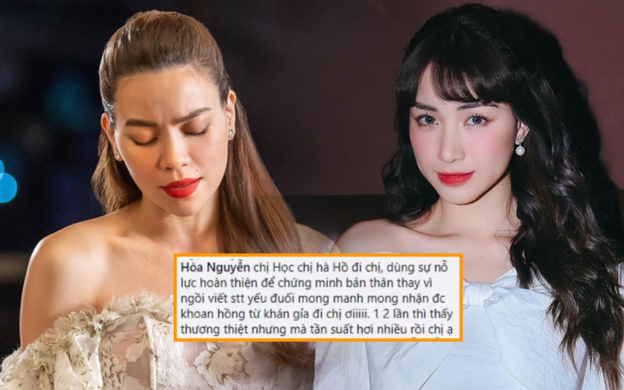 Hòa Minzy tức giận khi bị so sánh với Hồ Ngọc Hà