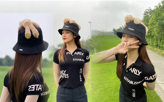 Xinh thôi chưa đủ, Á hậu Huyền My còn siêu kute với mũ đính gấu bông độc lạ